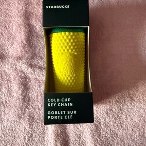 Starbucks Black and White Packaging Cold Cup Key Chain